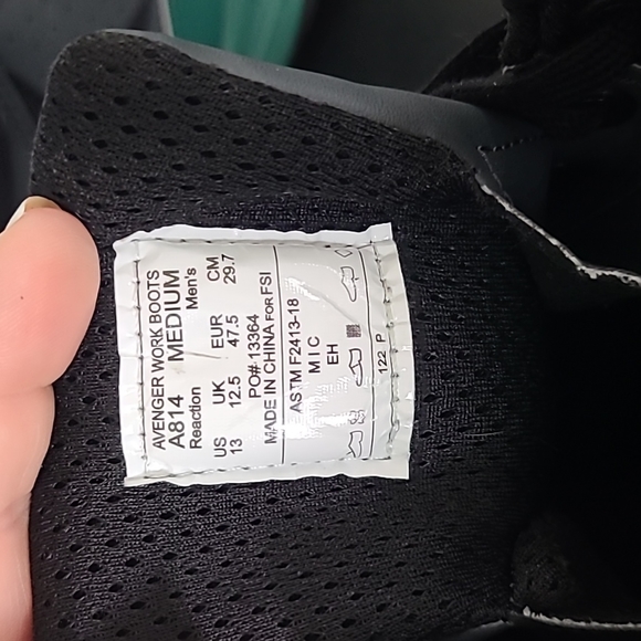 Avenger workboots, steel toe, men's sz 13 - Picture 4 of 9